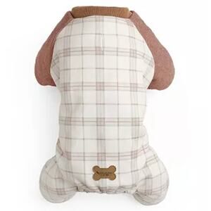 Koolaburra by UGG Xander Plaid Fleece Pet Pajamas Size Medium Dog Cozy Warm EUC